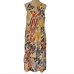 NWOT T Tahari Colorful Abstract Print Maxi Dress
